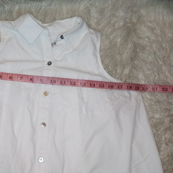 Maison De Papillon Chiara Pleated Button Down Blouse Size XS - Picture 10 of 13